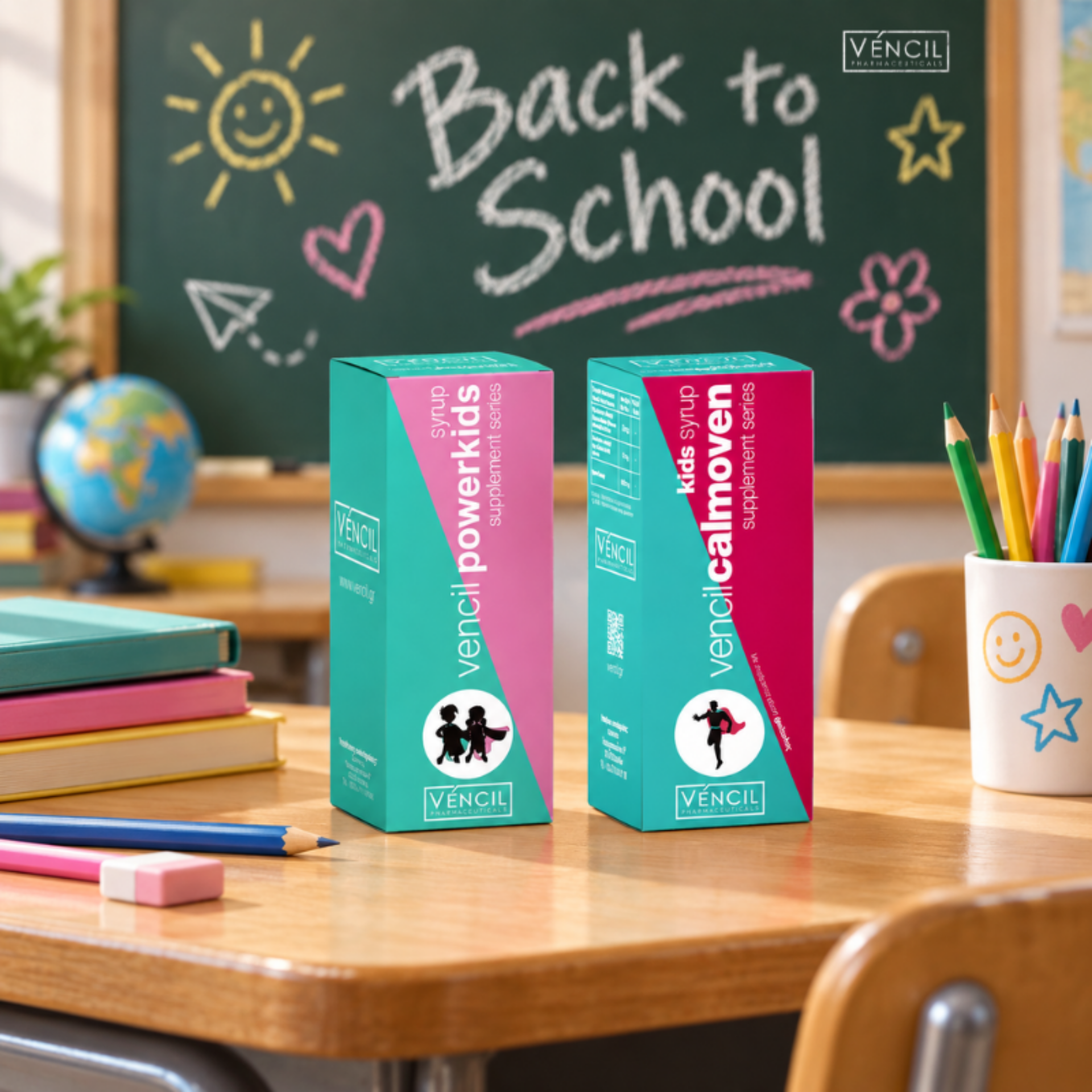 Back to School: Επιστροφή στο σχολείο με τη φροντίδα των συμπληρωμάτων διατροφής Vencil